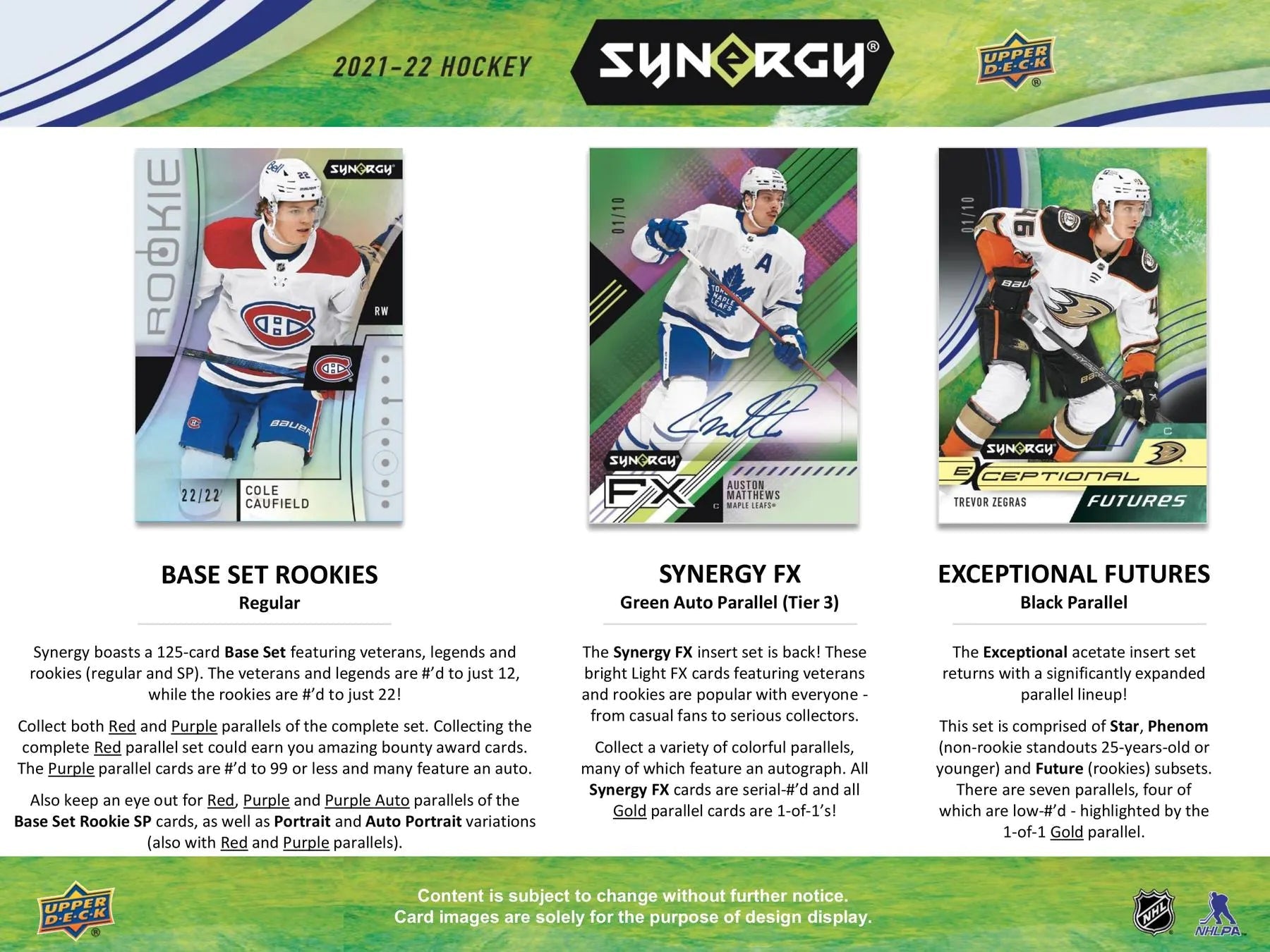 2021 - 22 Upper Deck Synergy Hockey Hobby Box - Columbia Hobby - Sports Card Boxes - Toploaders - Card Savers