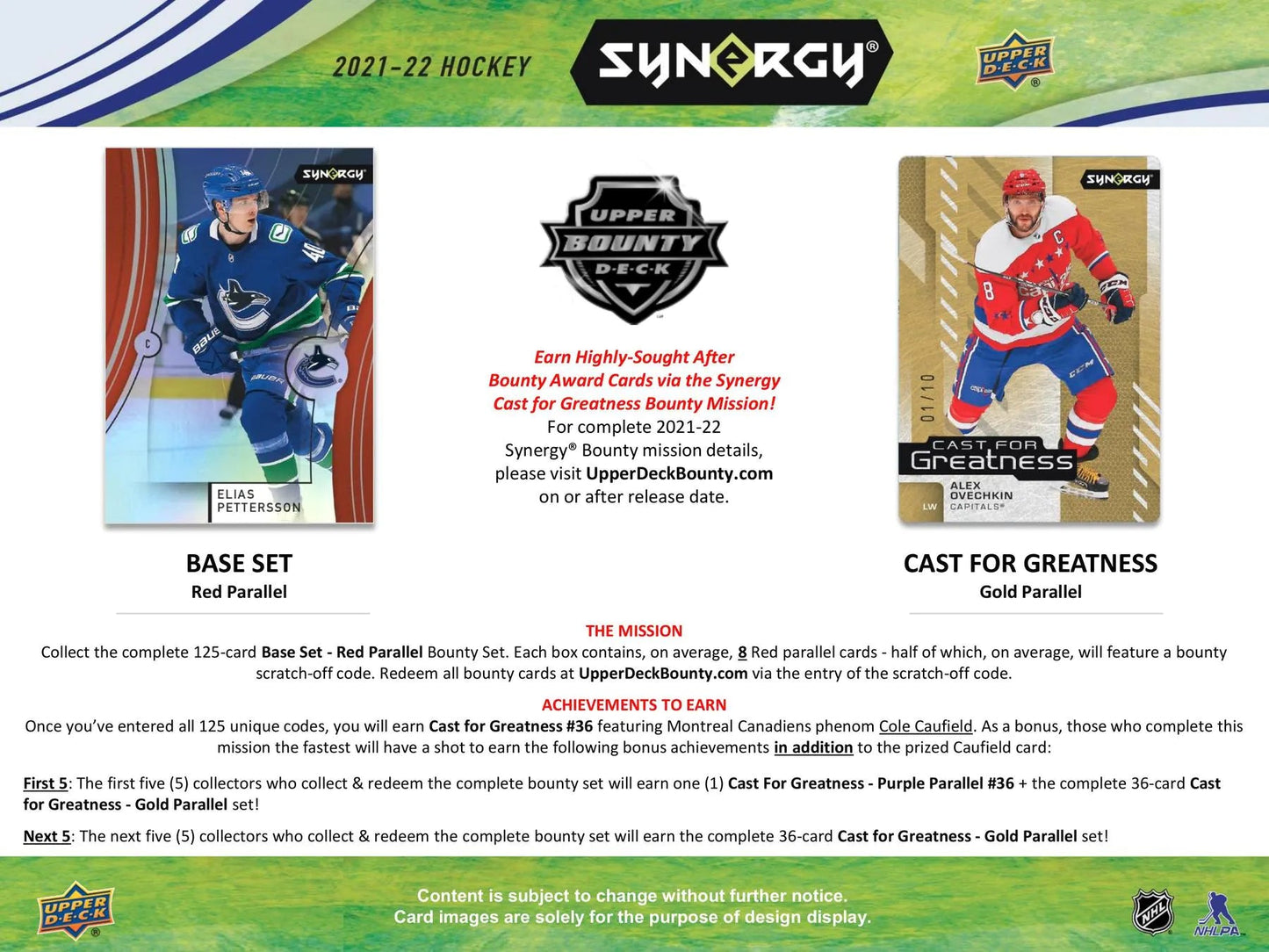 2021 - 22 Upper Deck Synergy Hockey Hobby Box - Columbia Hobby - Sports Card Boxes - Toploaders - Card Savers