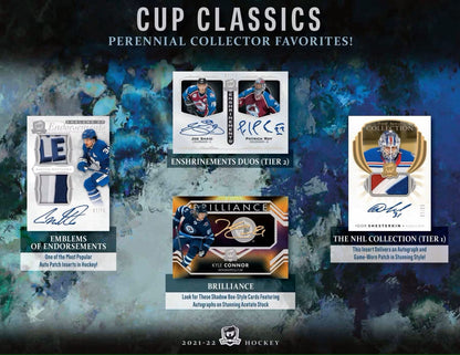 2021 - 22 Upper Deck The Cup Hockey Hobby Box - Columbia Hobby - Sports Card Boxes - Toploaders - Card Savers