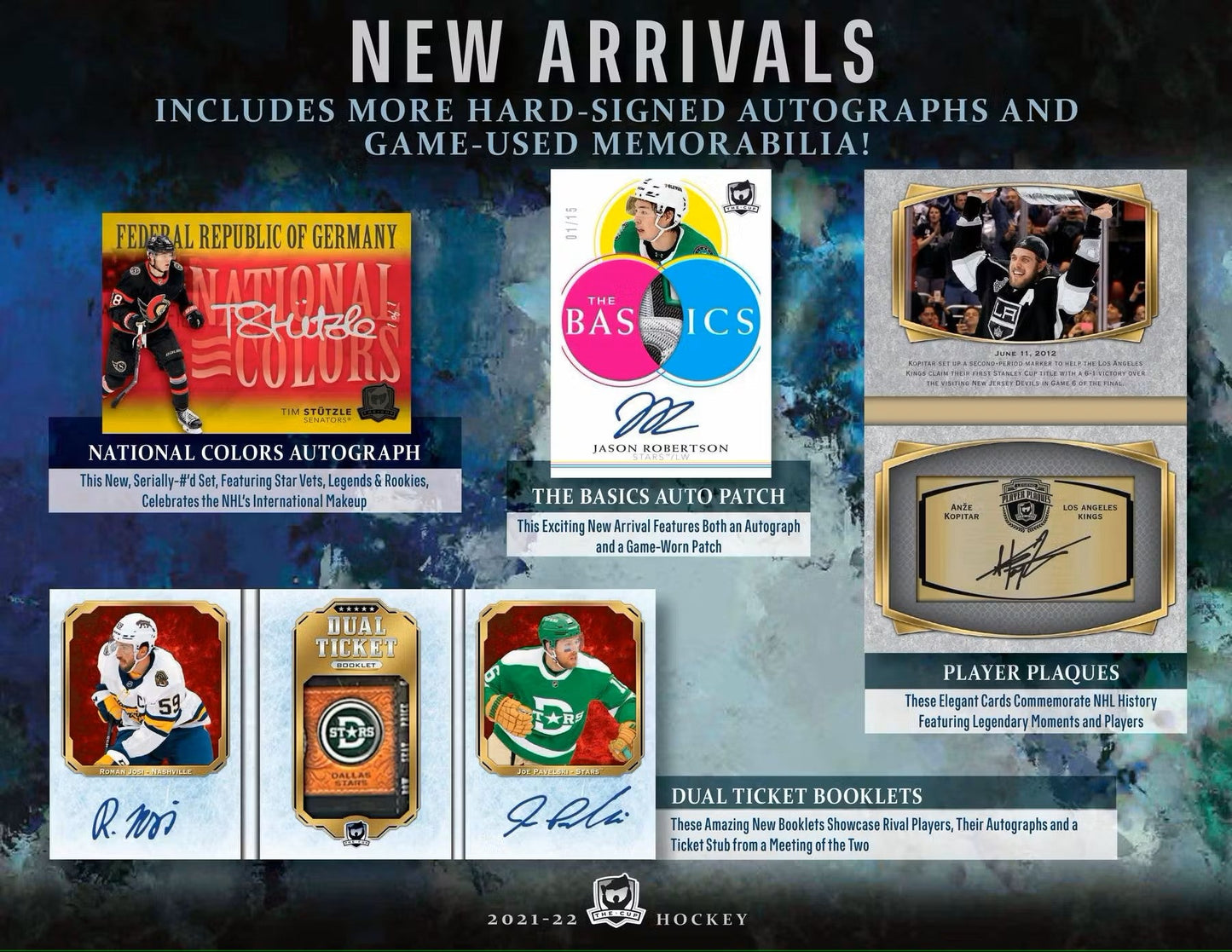 2021 - 22 Upper Deck The Cup Hockey Hobby Box - Columbia Hobby - Sports Card Boxes - Toploaders - Card Savers