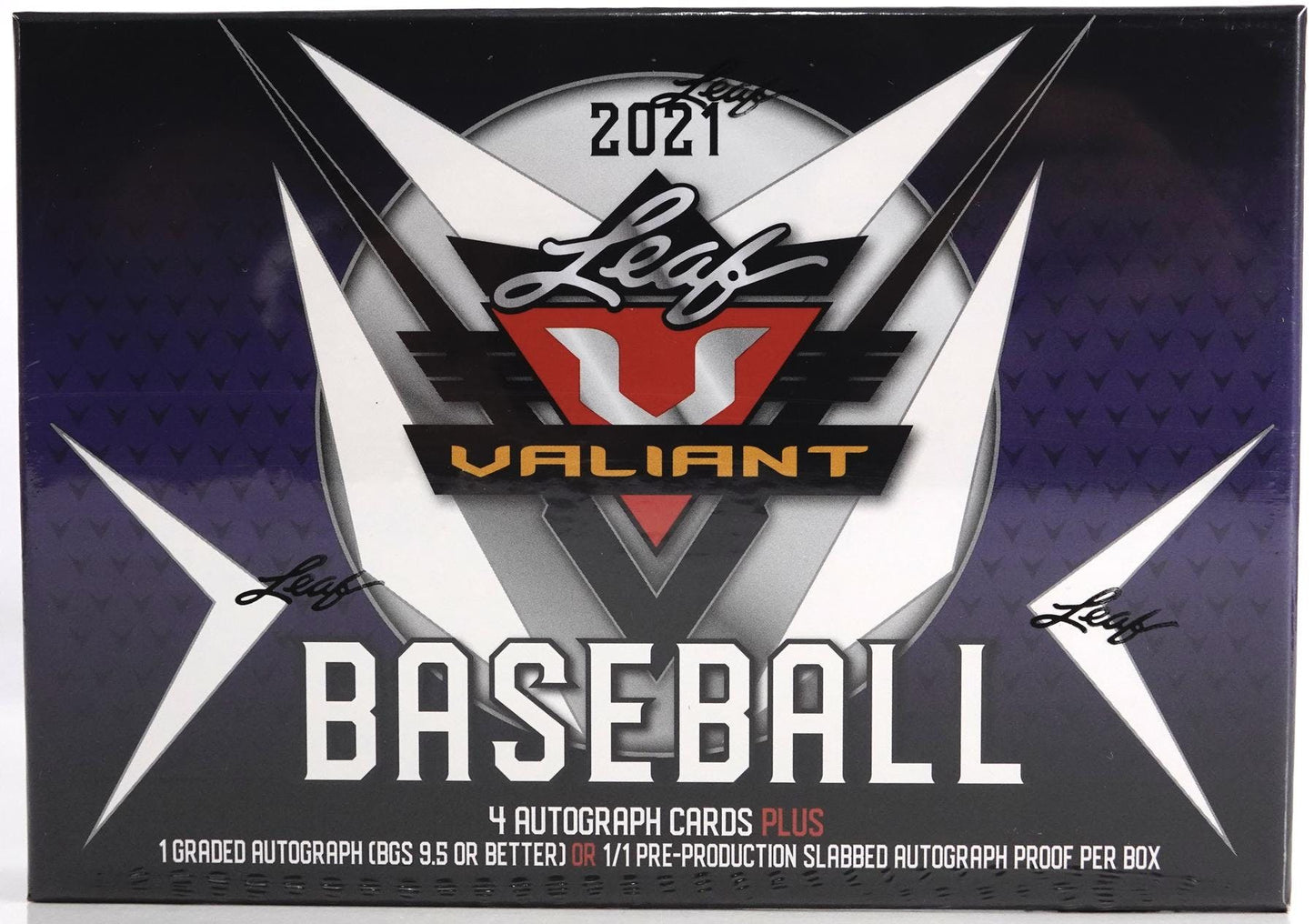 2021 Leaf Valiant Baseball Hobby Box - Columbia Hobby - Sports Card Boxes - Toploaders - Card Savers