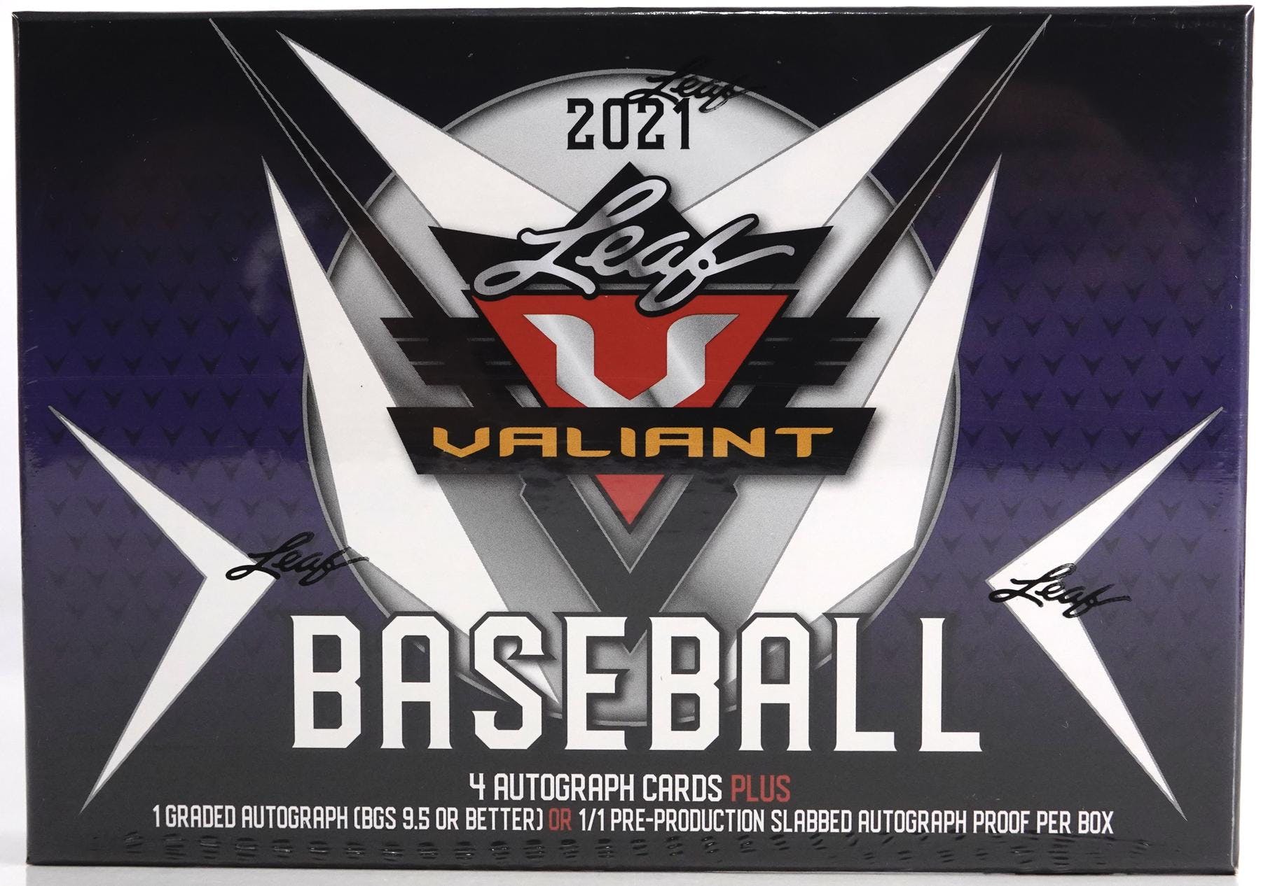2021 Leaf Valiant Baseball Hobby Box - Columbia Hobby - Sports Card Boxes - Toploaders - Card Savers