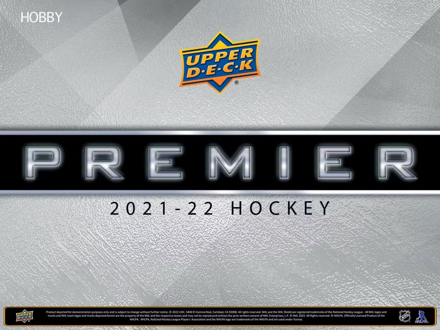 2021/22 Upper Deck Premier Hockey Hobby Box - Columbia Hobby - Sports Card Boxes - Toploaders - Card Savers