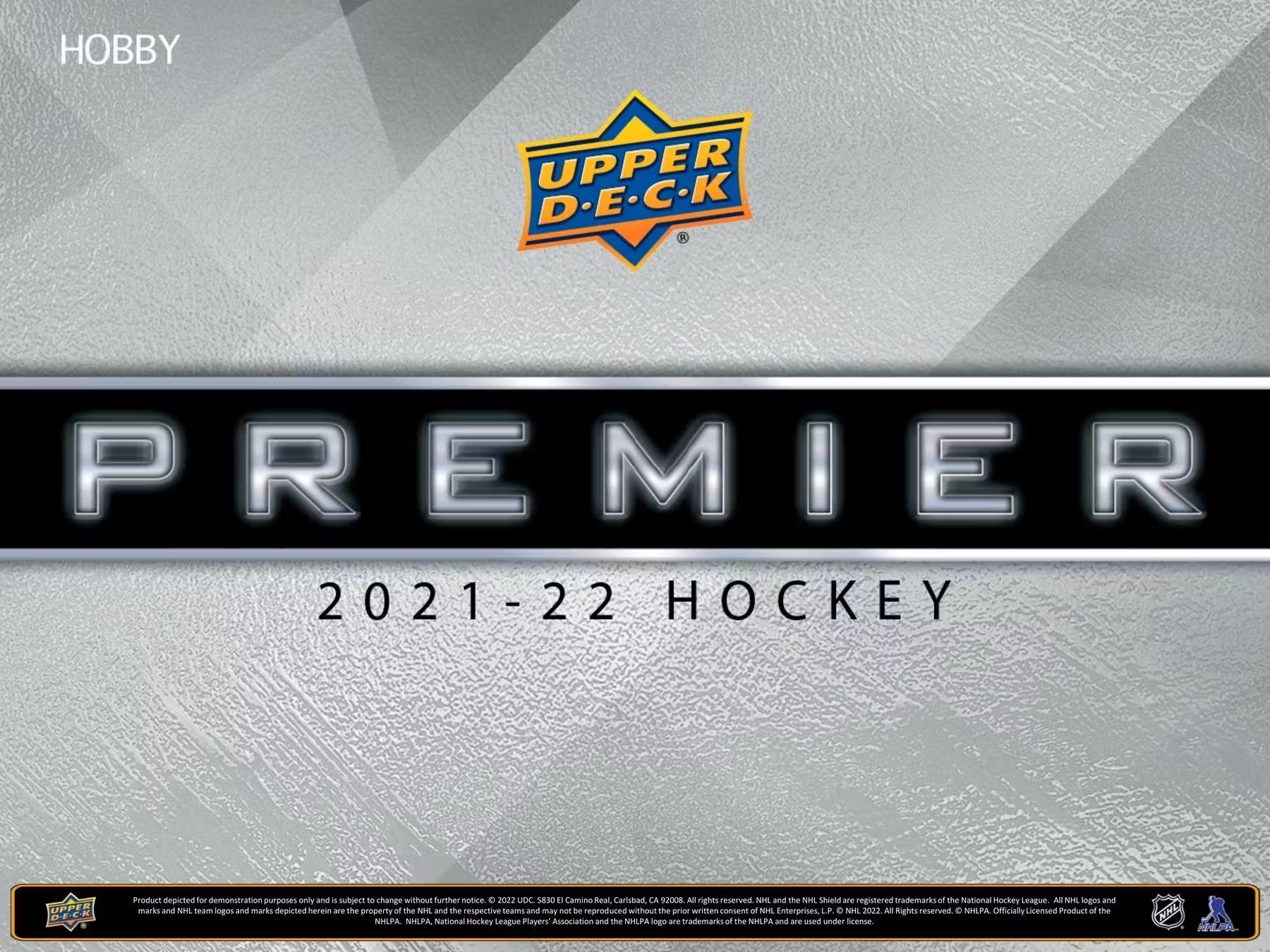 2021/22 Upper Deck Premier Hockey Hobby Box - Columbia Hobby - Sports Card Boxes - Toploaders - Card Savers