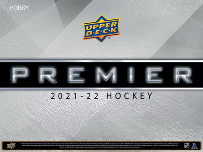 2021/22 Upper Deck Premier Hockey Hobby Box - Columbia Hobby - Sports Card Boxes - Toploaders - Card Savers