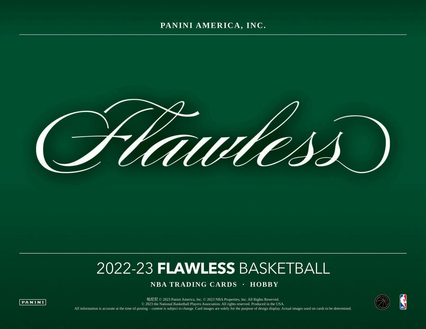 2022 - 23 Panini Flawless Basketball Hobby 2 - Box Case - Columbia Hobby - Sports Card Boxes - Toploaders - Card Savers