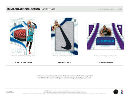 2022 - 23 Panini Immaculate Basketball Hobby - Columbia Hobby - Sports Card Boxes - Toploaders - Card Savers