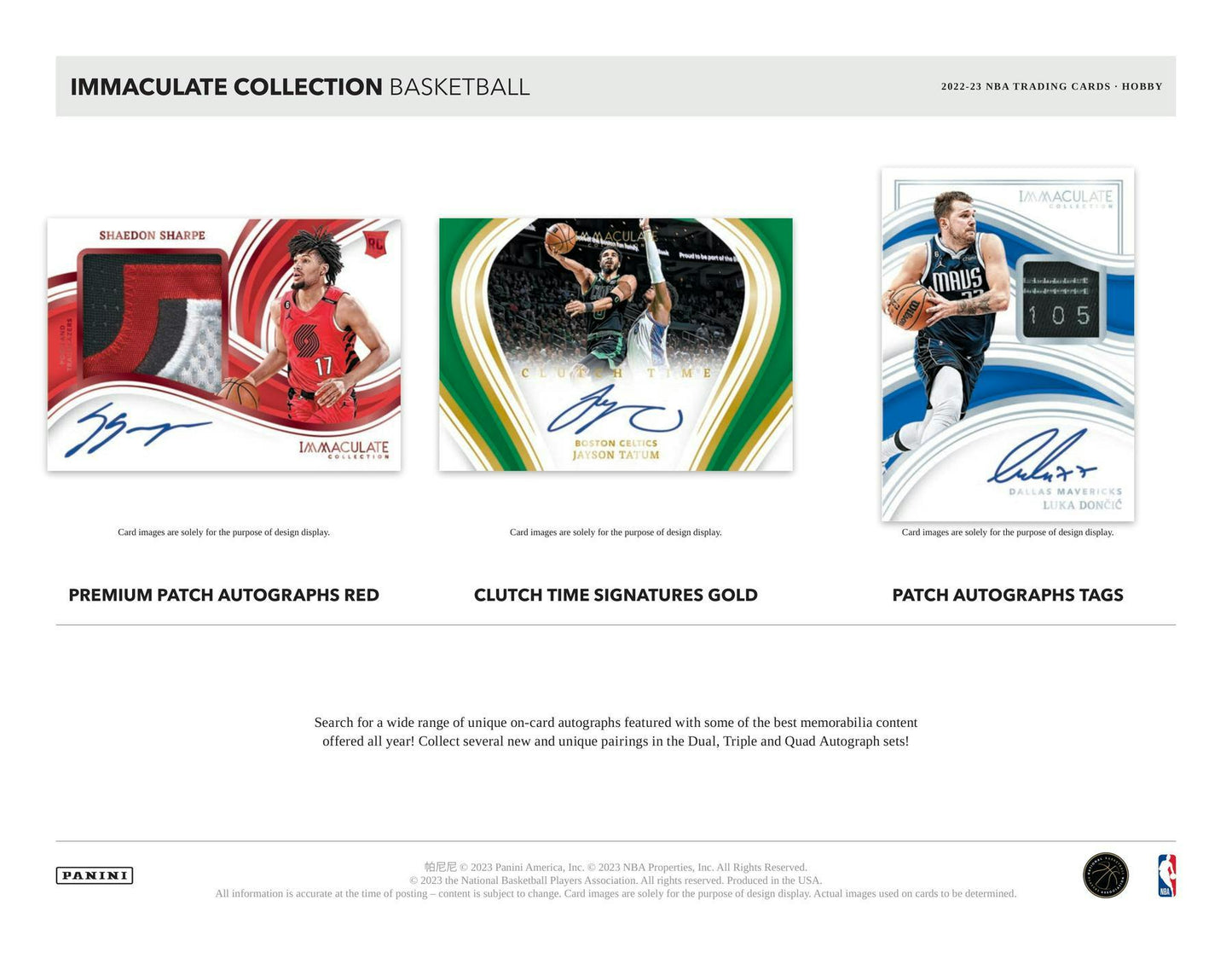 2022 - 23 Panini Immaculate Basketball Hobby - Columbia Hobby - Sports Card Boxes - Toploaders - Card Savers