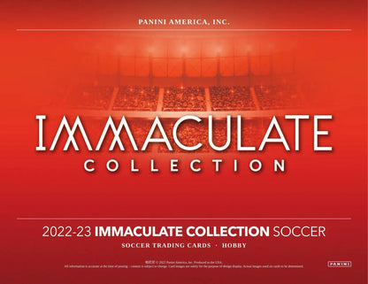 2022 - 23 Panini Immaculate Soccer Hobby Box - Columbia Hobby - Sports Card Boxes - Toploaders - Card Savers