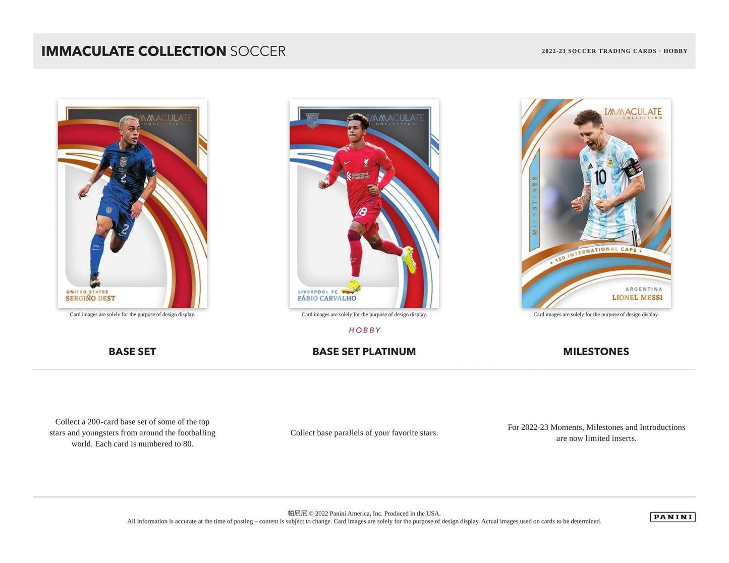 2022 - 23 Panini Immaculate Soccer Hobby Box - Columbia Hobby - Sports Card Boxes - Toploaders - Card Savers