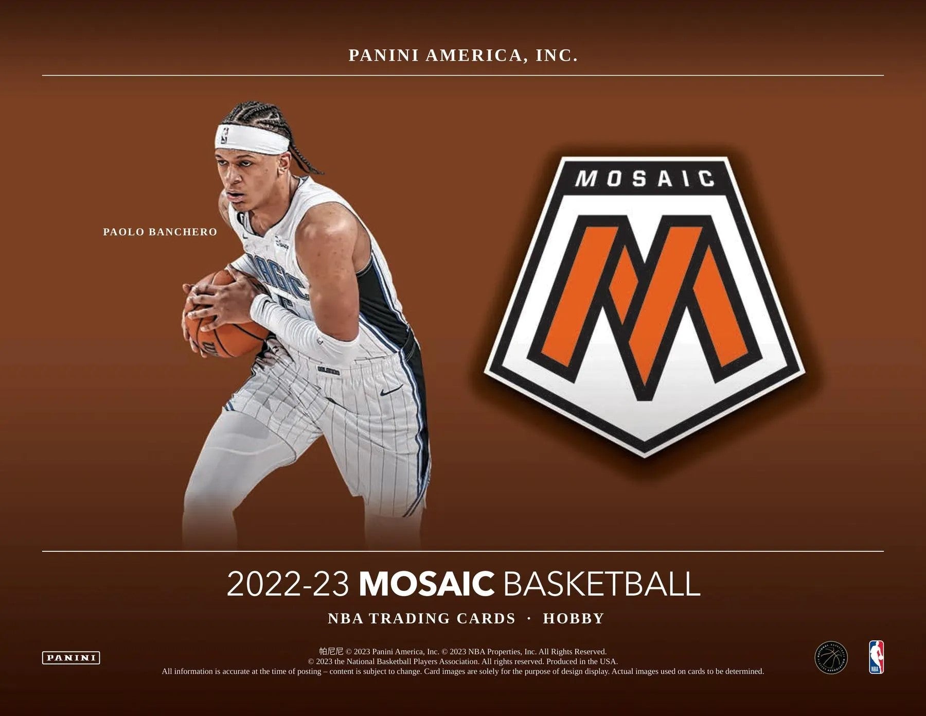2022 - 23 Panini Mosaic Basketball Hobby Box - Columbia Hobby - Sports Card Boxes - Toploaders - Card Savers