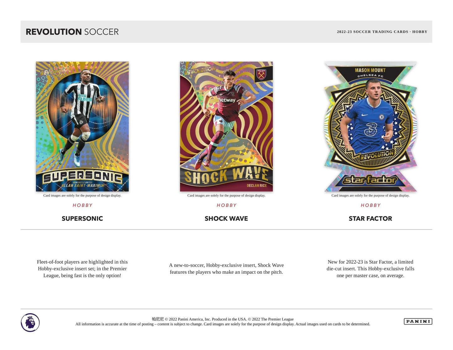 2022 - 23 Revolution EPL Premier League Soccer Hobby - Columbia Hobby - Sports Card Boxes - Toploaders - Card Savers