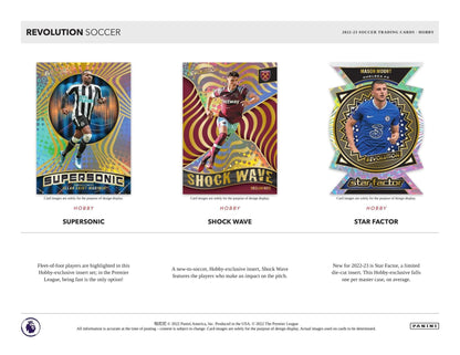 2022 - 23 Revolution EPL Premier League Soccer Hobby - Columbia Hobby - Sports Card Boxes - Toploaders - Card Savers