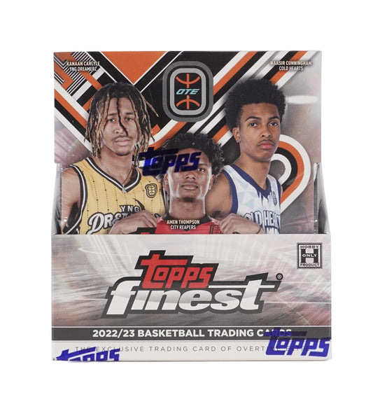 2022 - 23 Topps Finest Elite Overtime Edition Basketball - Columbia Hobby - Sports Card Boxes - Toploaders - Card Savers