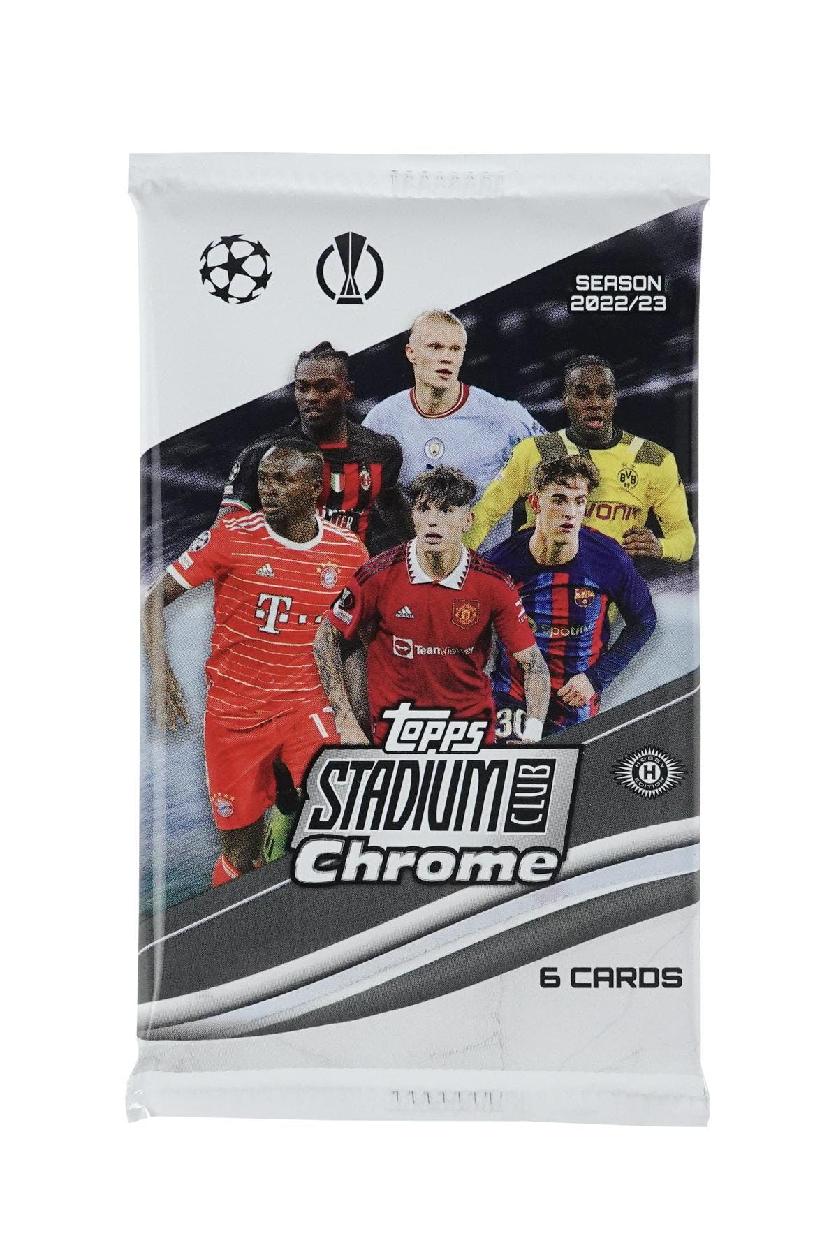2022 - 23 Topps Stadium Club Chrome UEFA Club Competitions Soccer Hobby Box - Columbia Hobby - Sports Card Boxes - Toploaders - Card Savers