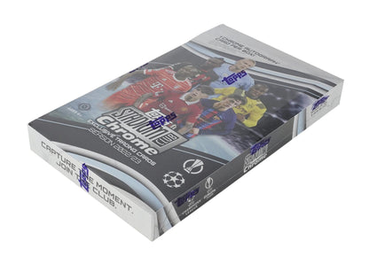 2022 - 23 Topps Stadium Club Chrome UEFA Club Competitions Soccer Hobby Box - Columbia Hobby - Sports Card Boxes - Toploaders - Card Savers