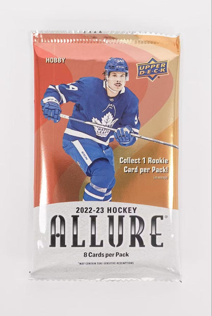 2022 - 23 Upper Deck Allure Hockey Hobby Box - Columbia Hobby - Sports Card Boxes - Toploaders - Card Savers