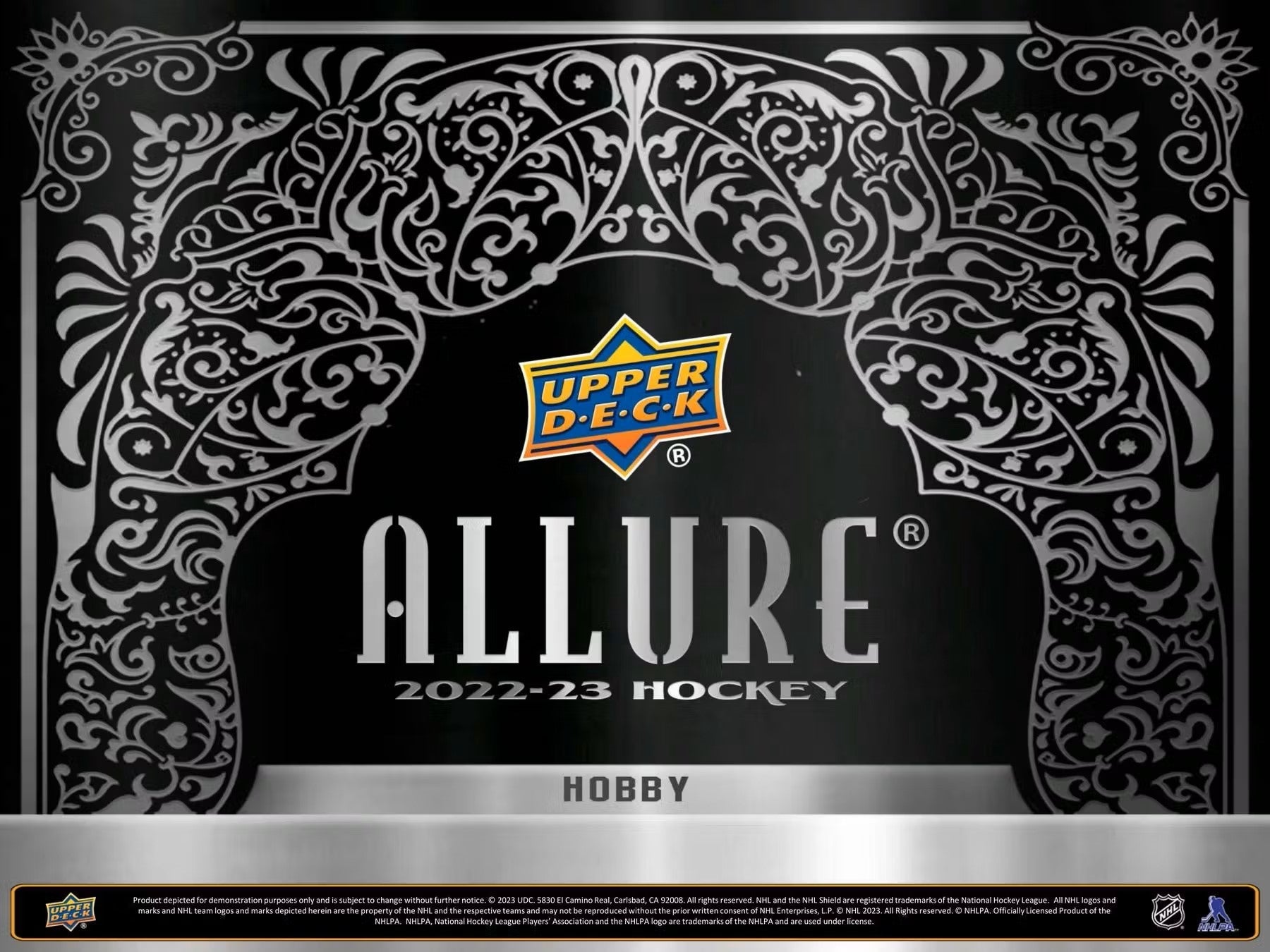 2022 - 23 Upper Deck Allure Hockey Hobby Box - Columbia Hobby - Sports Card Boxes - Toploaders - Card Savers