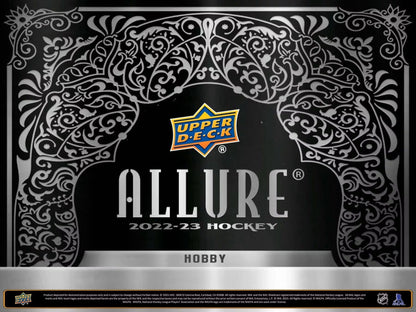 2022 - 23 Upper Deck Allure Hockey Hobby Box - Columbia Hobby - Sports Card Boxes - Toploaders - Card Savers