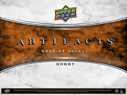 2022 - 23 Upper Deck Artifacts Hockey Hobby Box - Columbia Hobby - Sports Card Boxes - Toploaders - Card Savers