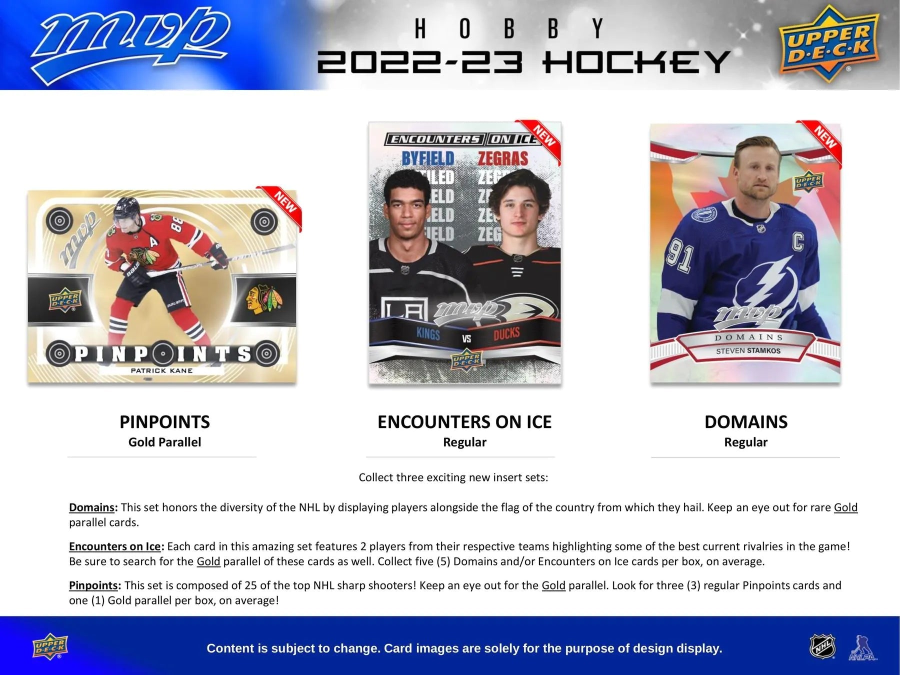 2022 - 23 Upper Deck MVP Hockey Hobby Box - Columbia Hobby - Sports Card Boxes - Toploaders - Card Savers