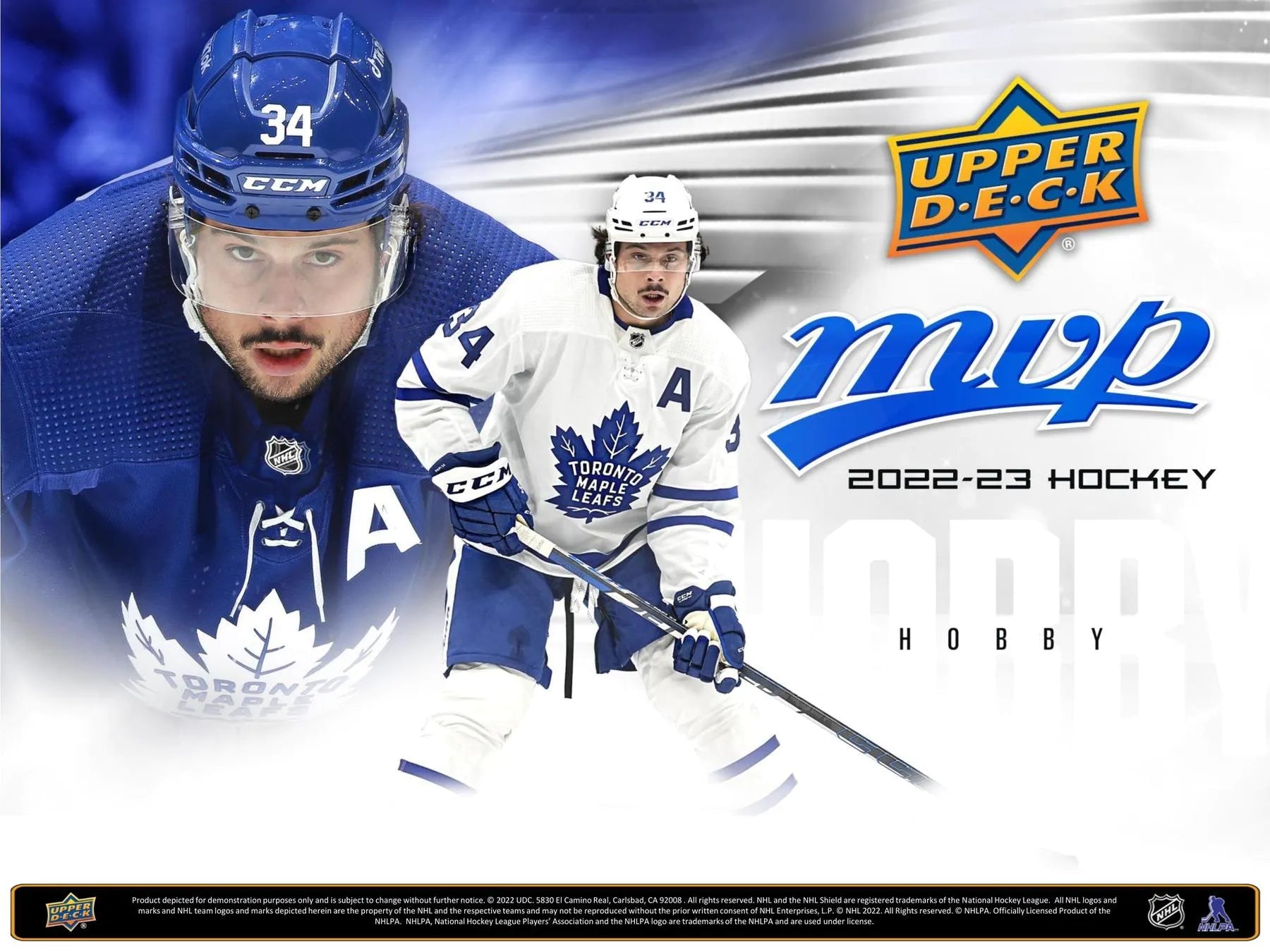 2022 - 23 Upper Deck MVP Hockey Hobby Box - Columbia Hobby - Sports Card Boxes - Toploaders - Card Savers