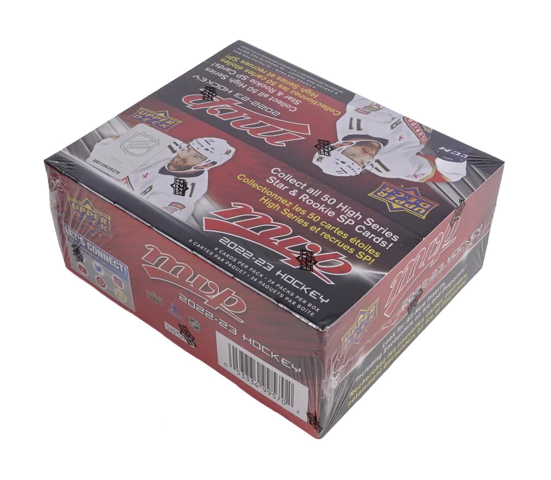 2022 - 23 Upper Deck MVP Hockey Retail 36 - Pack Box - Columbia Hobby - Sports Card Boxes - Toploaders - Card Savers