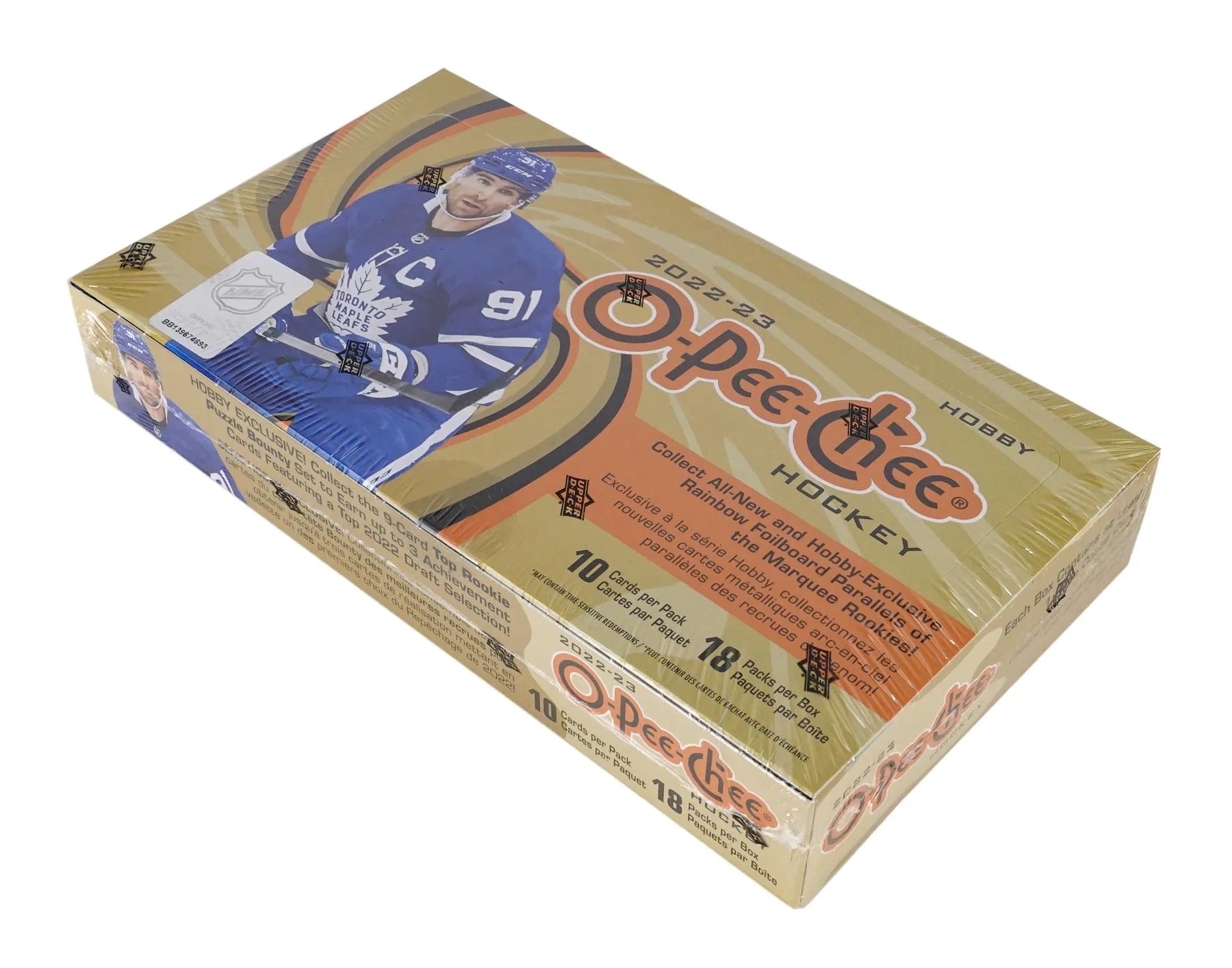 2022 - 23 Upper Deck O - Pee - Chee OPC Hockey Hobby Box - Columbia Hobby - Sports Card Boxes - Toploaders - Card Savers