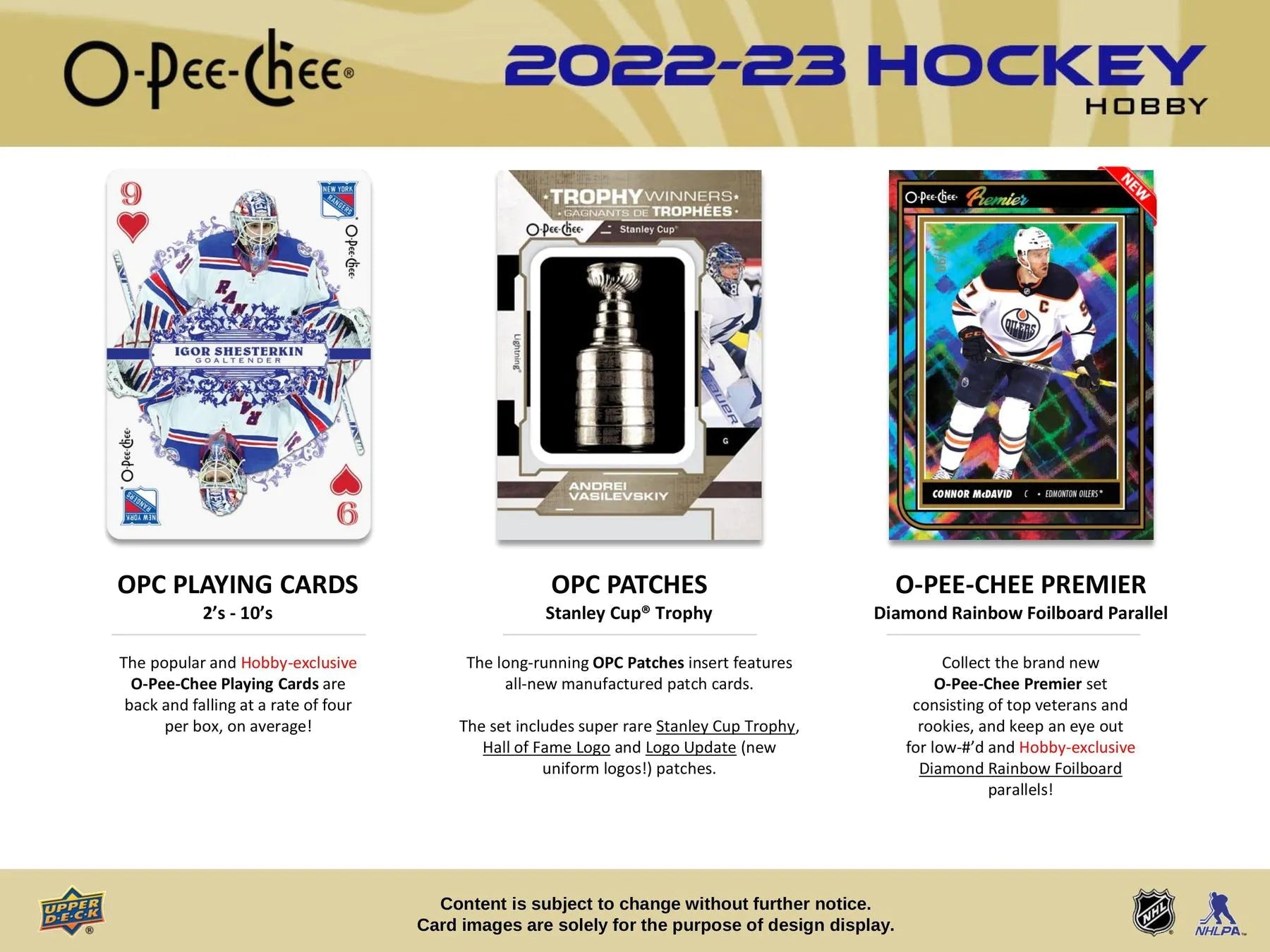 2022 - 23 Upper Deck O - Pee - Chee OPC Hockey Hobby Box - Columbia Hobby - Sports Card Boxes - Toploaders - Card Savers