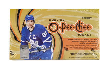2022 - 23 Upper Deck O - Pee - Chee OPC Hockey Hobby Box - Columbia Hobby - Sports Card Boxes - Toploaders - Card Savers