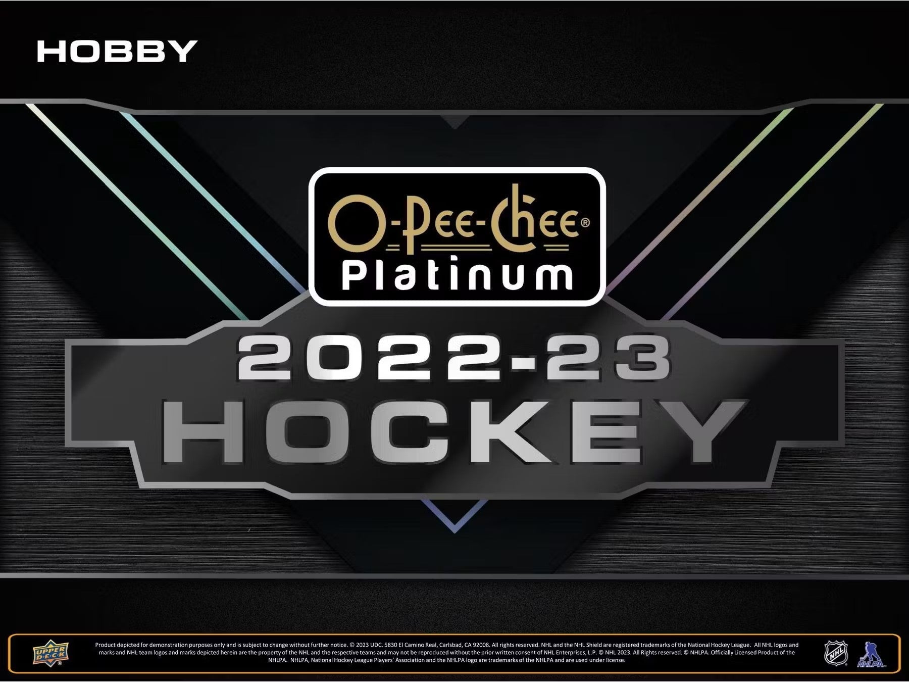 2022 - 23 Upper Deck O - Pee - Chee Platinum Hockey Hobby Box - Columbia Hobby - Sports Card Boxes - Toploaders - Card Savers