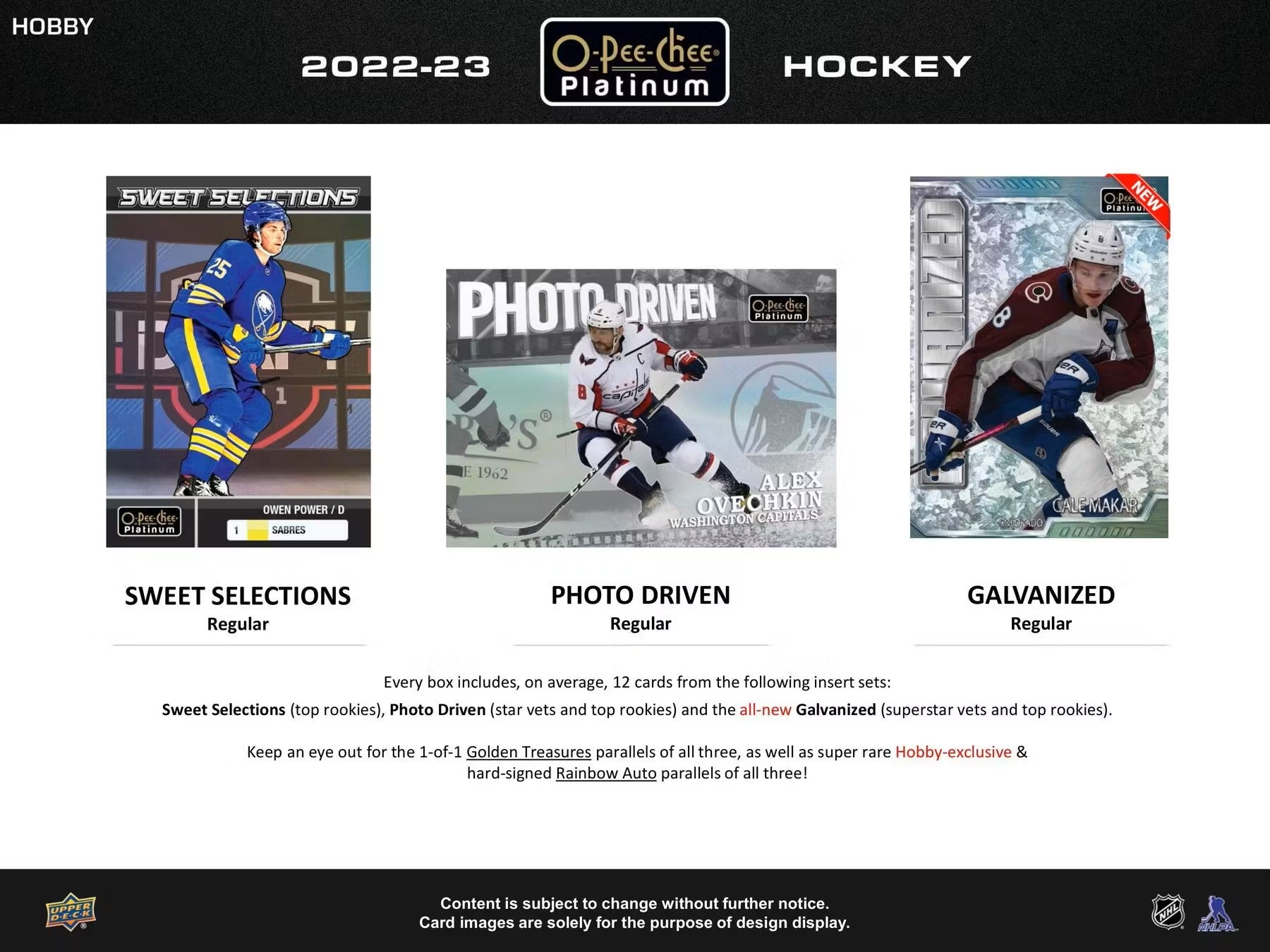 2022 - 23 Upper Deck O - Pee - Chee Platinum Hockey Hobby Box - Columbia Hobby - Sports Card Boxes - Toploaders - Card Savers