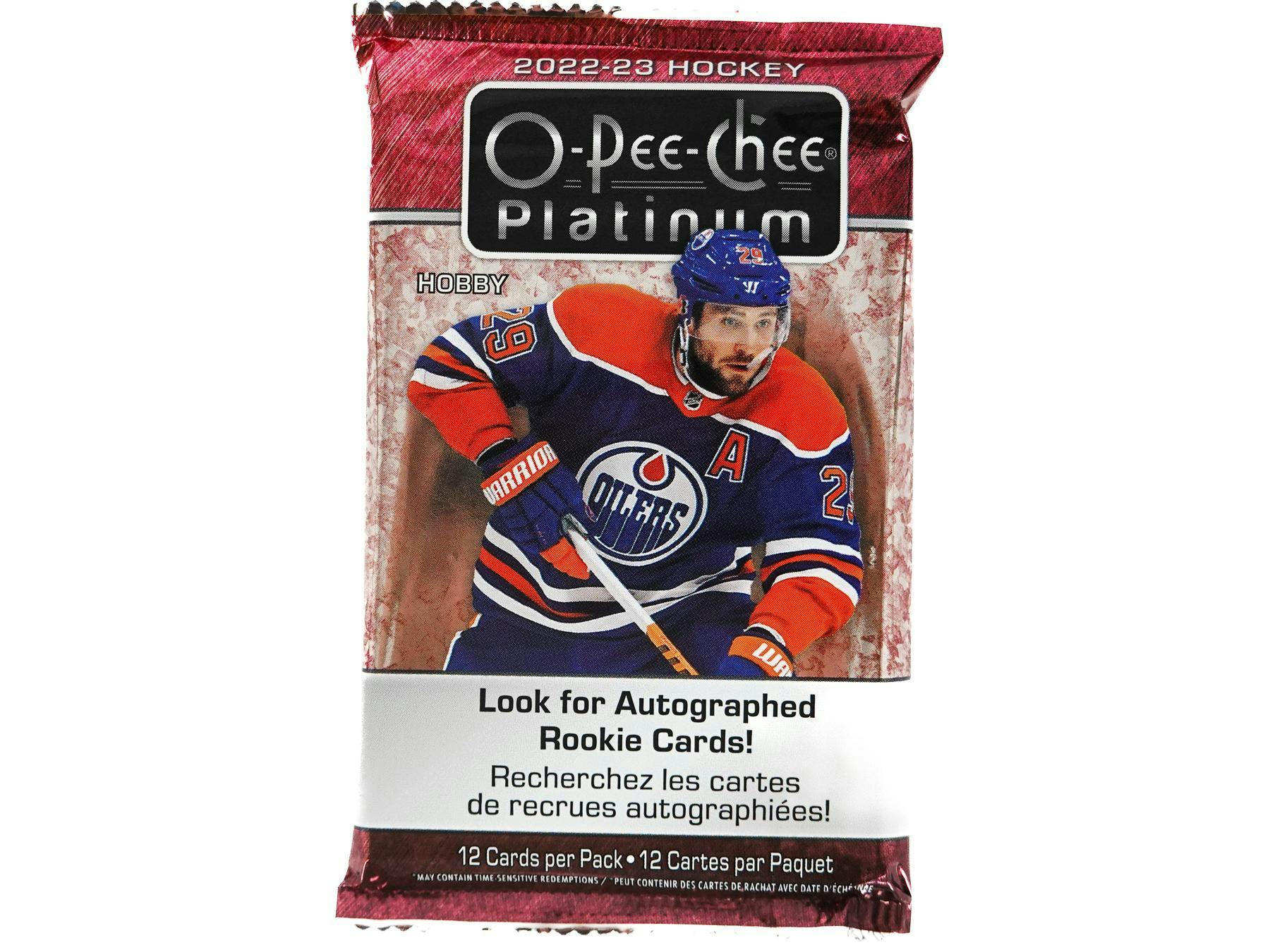 2022 - 23 Upper Deck O - Pee - Chee Platinum Hockey Hobby Box - Columbia Hobby - Sports Card Boxes - Toploaders - Card Savers