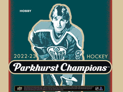 2022 - 23 Upper Deck Parkhurst Champions Hockey Hobby Box - Columbia Hobby - Sports Card Boxes - Toploaders - Card Savers