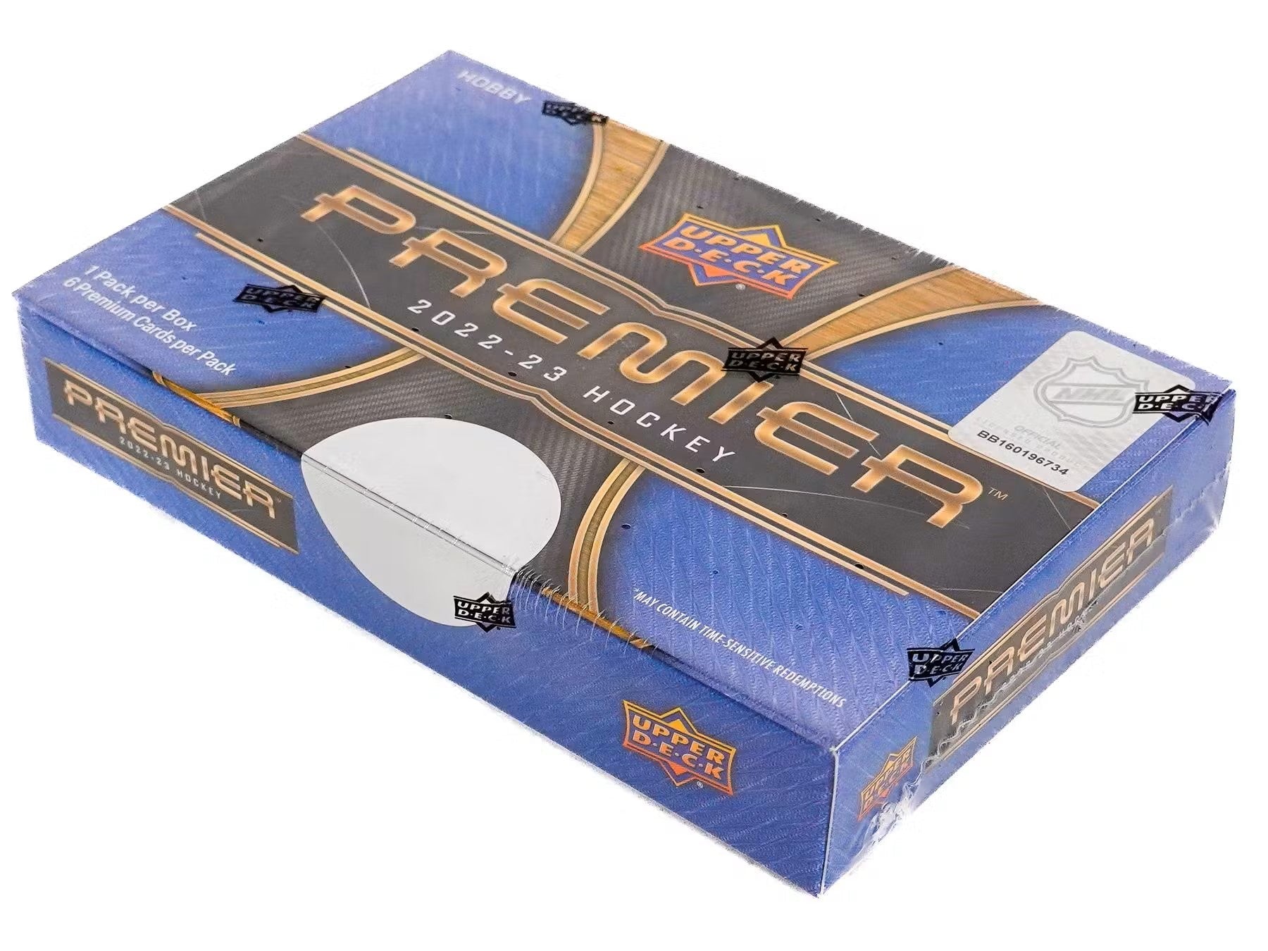 2022 - 23 Upper Deck Premier Hockey Hobby Box - Columbia Hobby - Sports Card Boxes - Toploaders - Card Savers