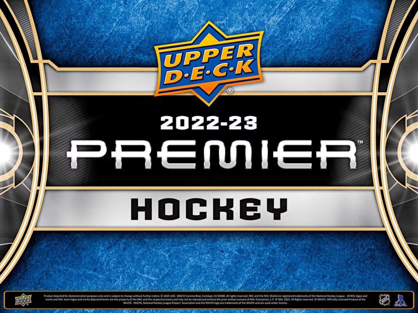 2022 - 23 Upper Deck Premier Hockey Hobby Box - Columbia Hobby - Sports Card Boxes - Toploaders - Card Savers