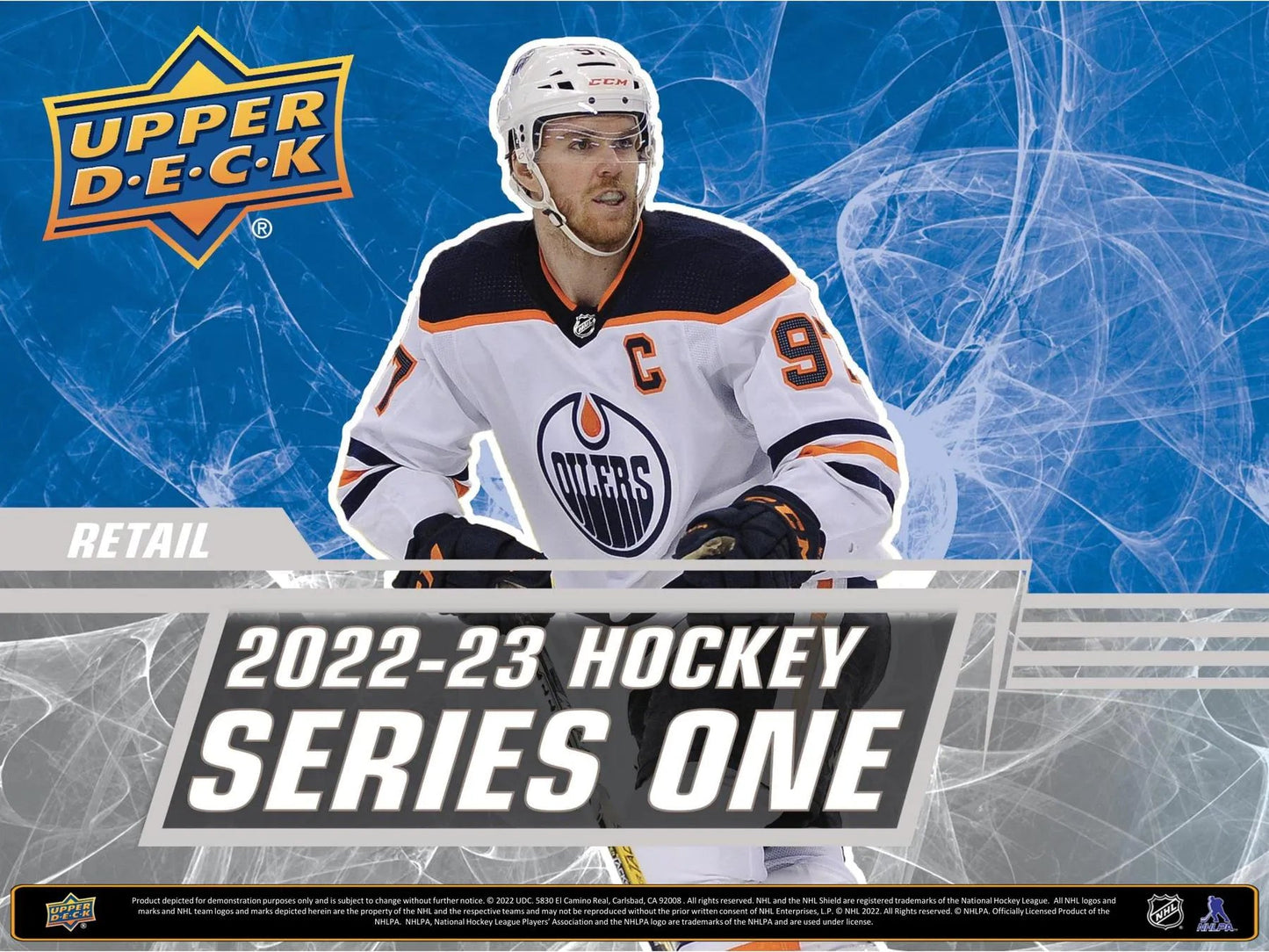 2022 - 23 Upper Deck Series 1 Hockey Retail Box - Columbia Hobby - Sports Card Boxes - Toploaders - Card Savers