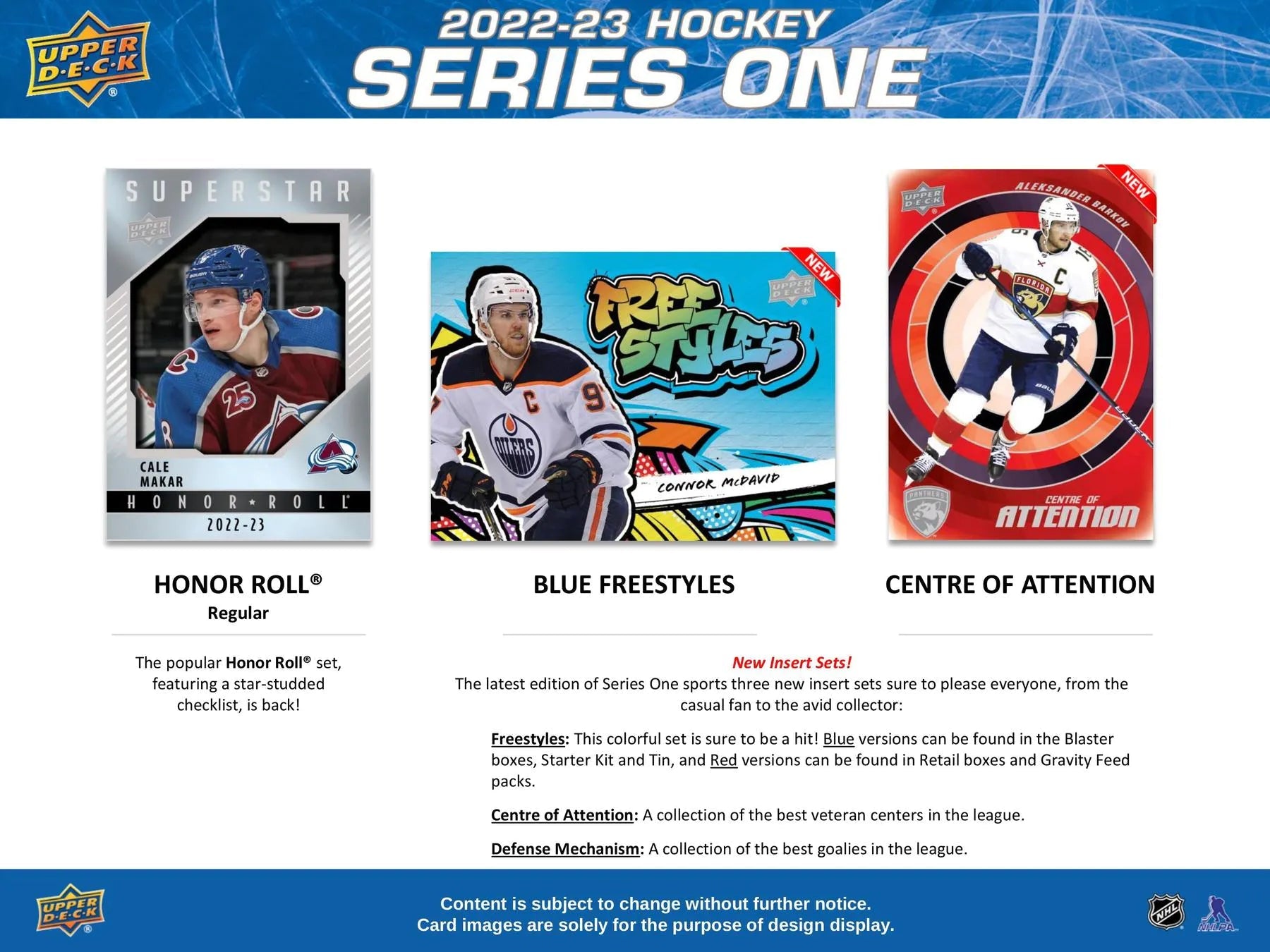 2022 - 23 Upper Deck Series 1 Hockey Retail Box - Columbia Hobby - Sports Card Boxes - Toploaders - Card Savers