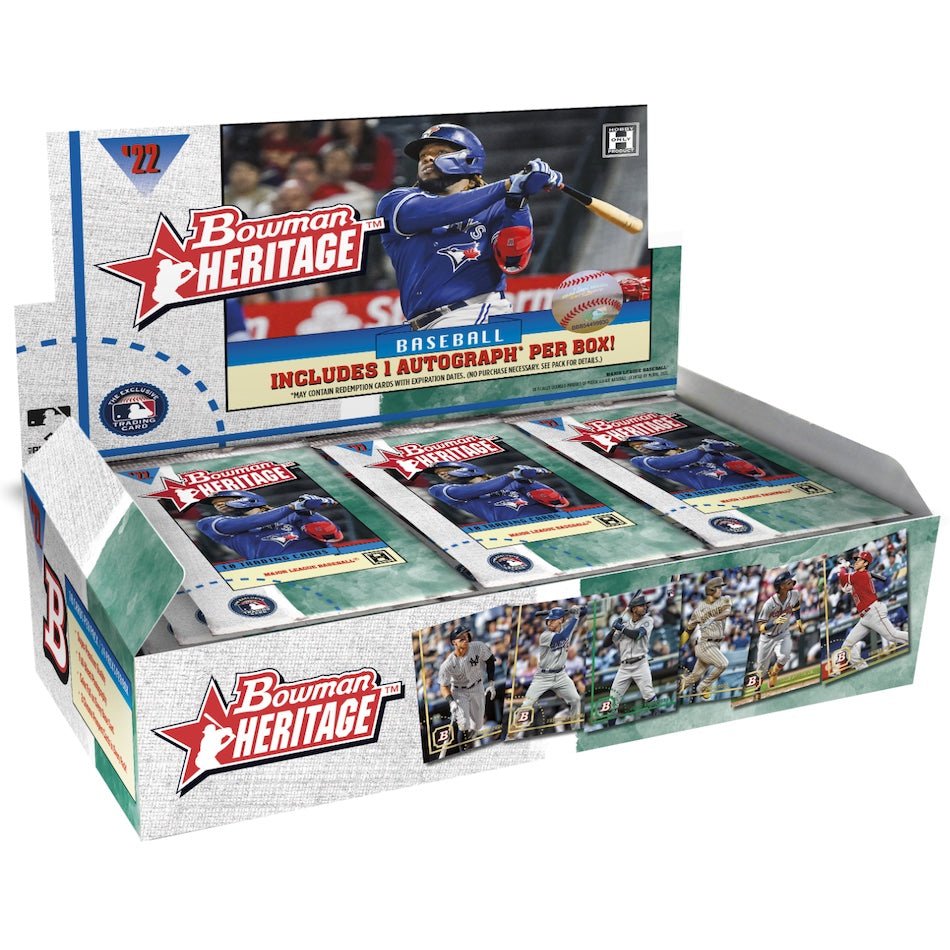 2022 Bowman Heritage Baseball Hobby Box - Columbia Hobby - Sports Card Boxes - Toploaders - Card Savers