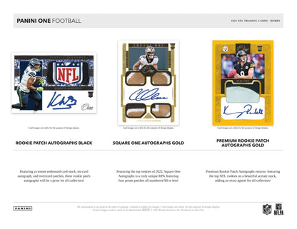 2022 Panini One Football Hobby Box - Columbia Hobby - Sports Card Boxes - Toploaders - Card Savers