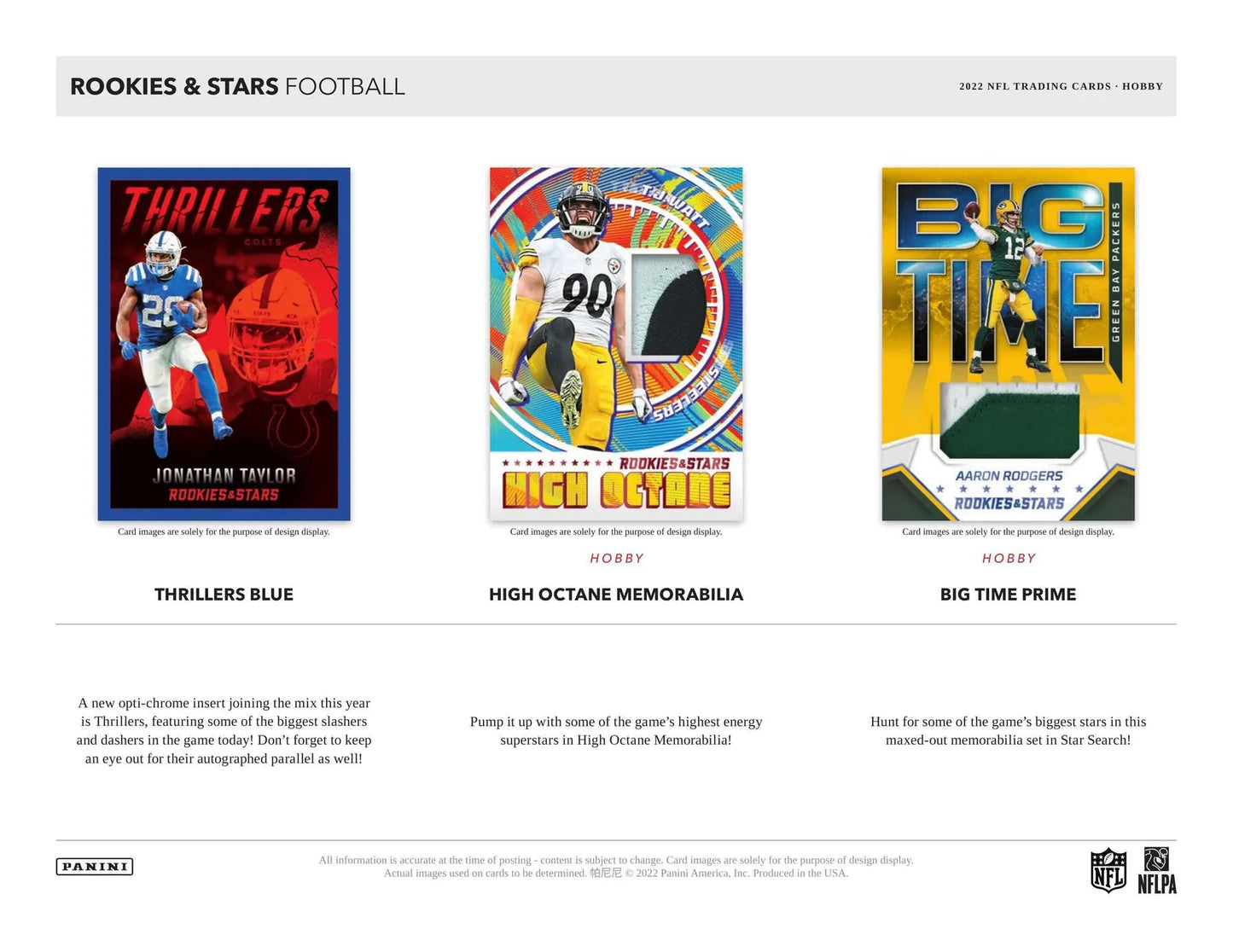 2022 Panini Rookies and Stars Football Hobby - Columbia Hobby - Sports Card Boxes - Toploaders - Card Savers