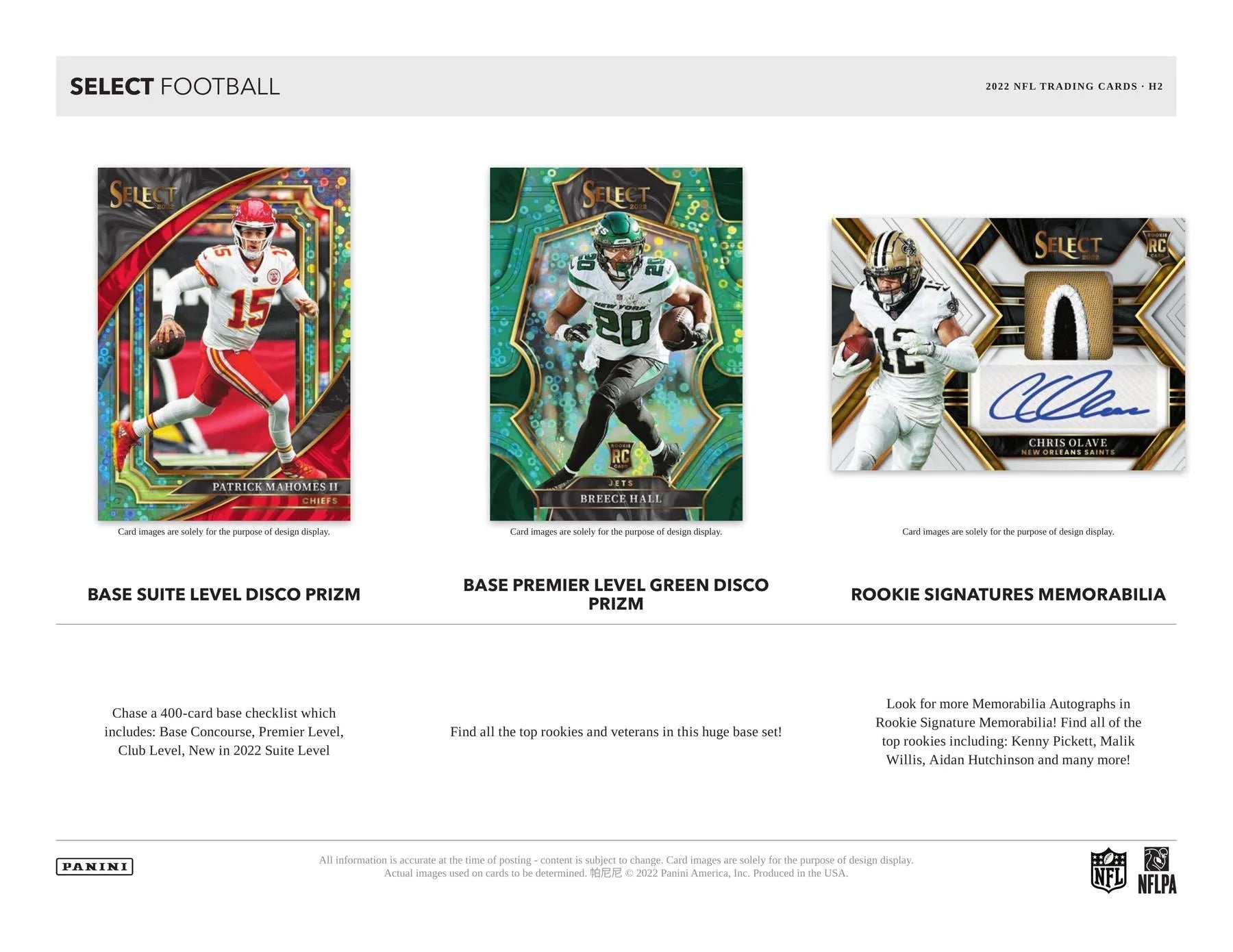 2022 Panini Select Football H2 Hybrid Box - Columbia Hobby - Sports Card Boxes - Toploaders - Card Savers