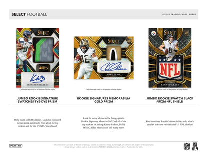 2022 Panini Select Football Hobby Box - Columbia Hobby - Sports Card Boxes - Toploaders - Card Savers