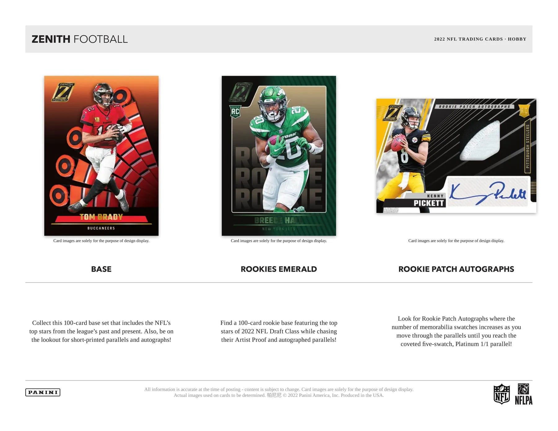 2022 Panini Zenith Football Hobby Box - Columbia Hobby - Sports Card Boxes - Toploaders - Card Savers