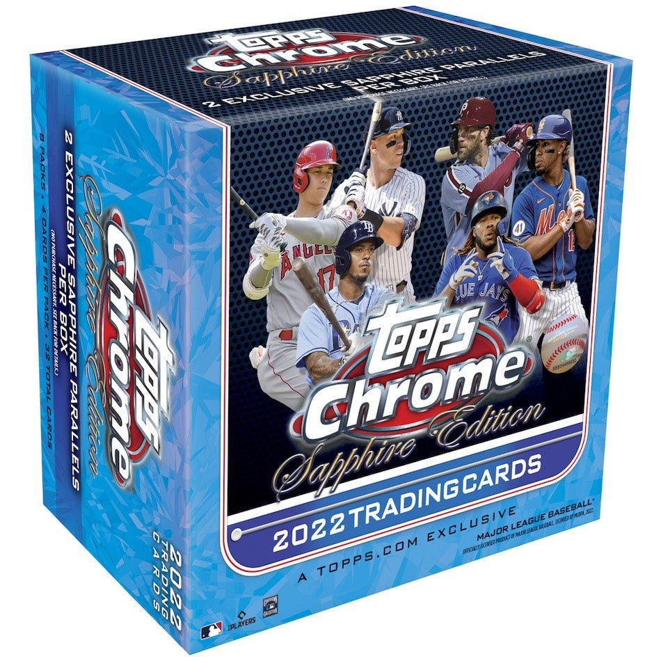 2022 Topps Chrome Baseball Sapphire Edition Box - Columbia Hobby - Sports Card Boxes - Toploaders - Card Savers