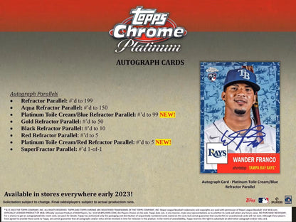 2022 Topps Chrome Platinum Anniversary Baseball 8 - Pack Blaster Box - Columbia Hobby - Sports Card Boxes - Toploaders - Card Savers