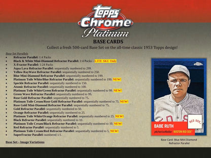 2022 Topps Chrome Platinum Anniversary Baseball Hobby LITE Box - Columbia Hobby - Sports Card Boxes - Toploaders - Card Savers
