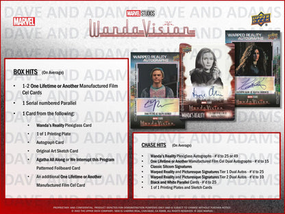 2022 Upper Deck WandaVision Hobby Box - Columbia Hobby - Sports Card Boxes - Toploaders - Card Savers