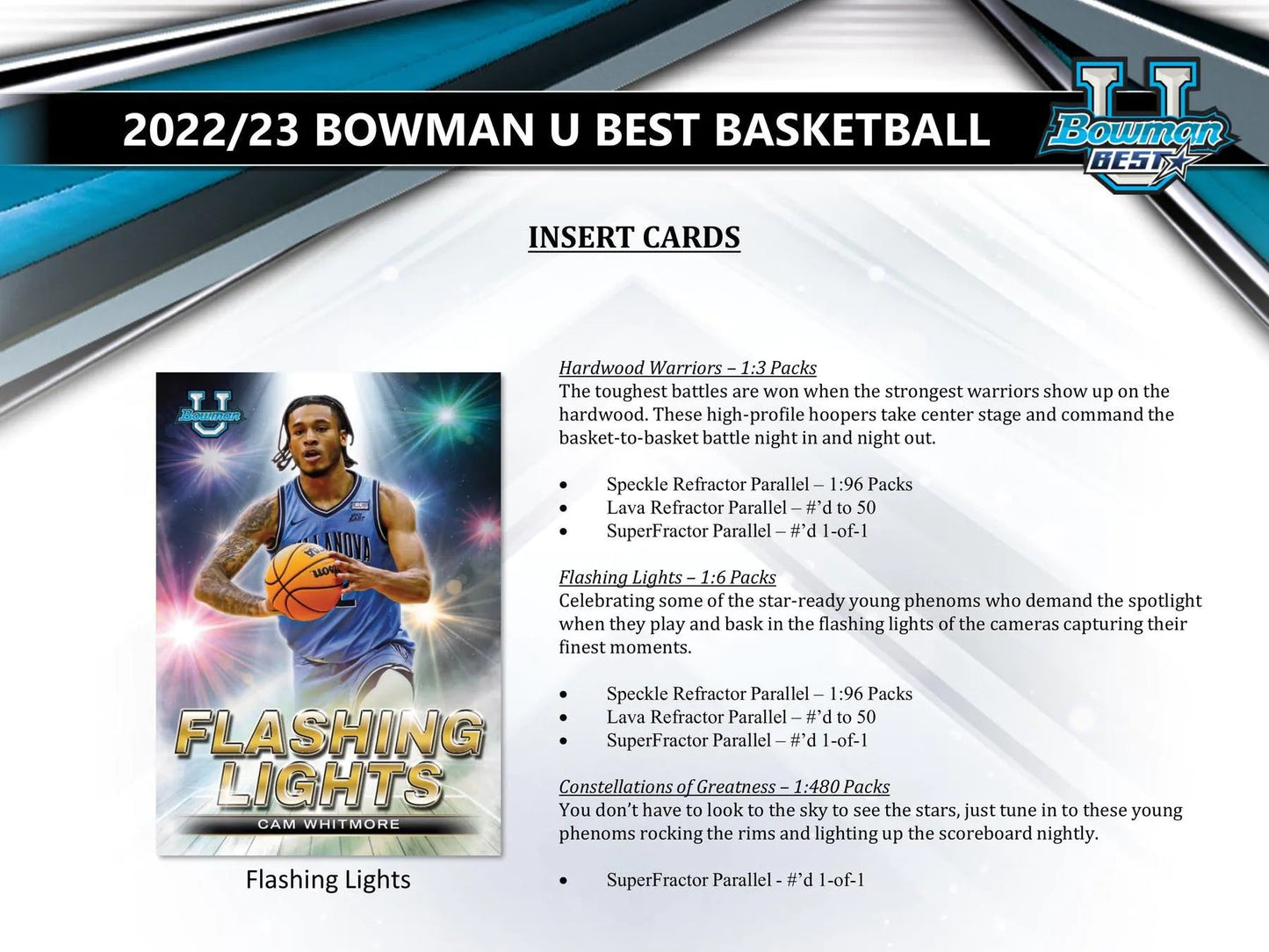 2022/23 Bowman University's Best Basketball Hobby Box - Columbia Hobby - Sports Card Boxes - Toploaders - Card Savers