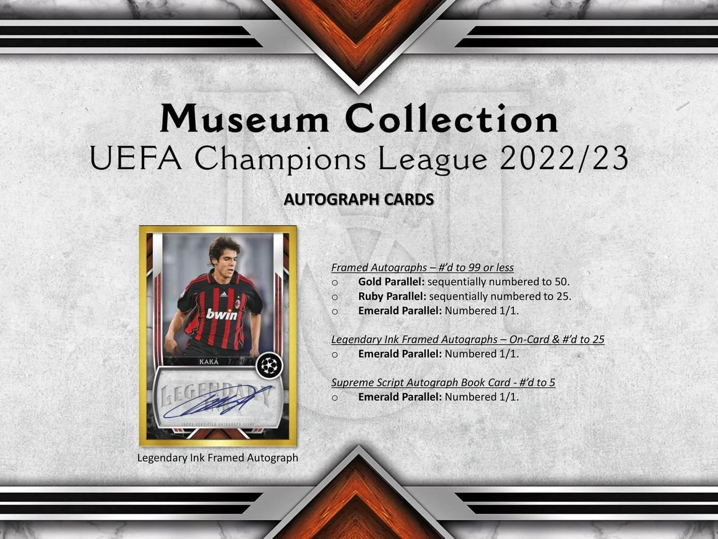 2022/23 Topps Museum Collection UEFA Champions League Soccer Hobby Box - Columbia Hobby - Sports Card Boxes - Toploaders - Card Savers